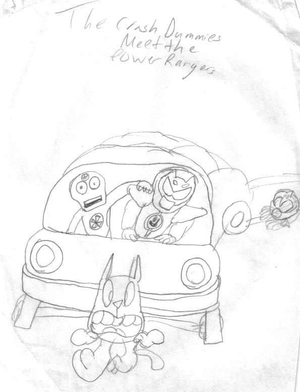 595x776 Crash Test Dummies Meet The Power Rangers By Toonamp.