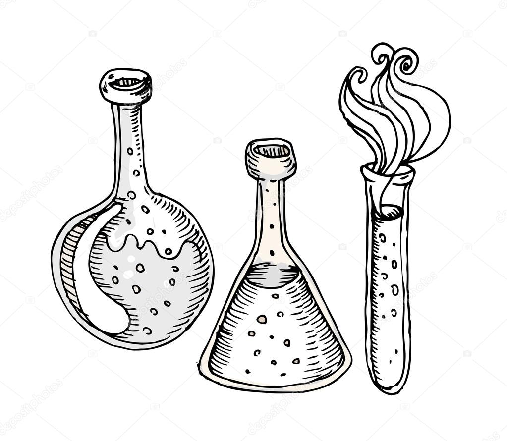 1023x890 Back To School Laboratory Test Tubes Stock Vector Vgorbash