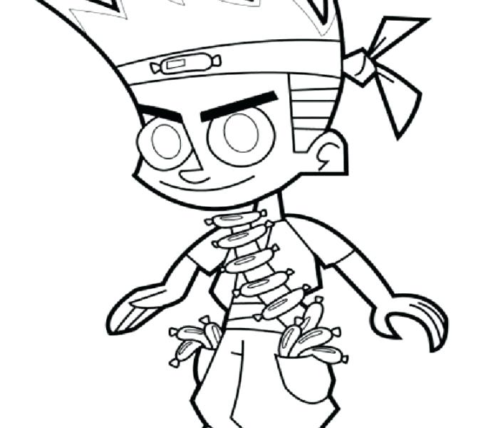678x600 Drawing Johnny Test 3 Coloring Page Cartoons Printable Pages