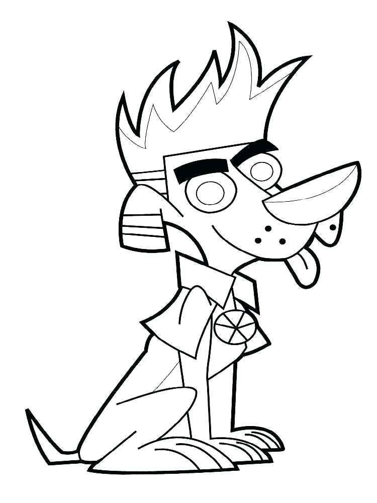 750x1000 Awesome Johnny Test Coloring Pages Fee Colouring To Print Free