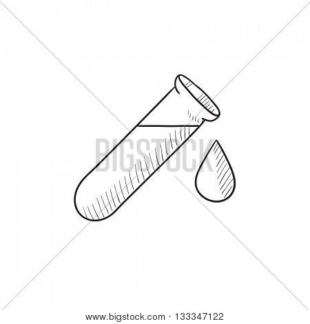 450x470 Test Tube Drop Vector Sketch Icon Vector Amp Photo Bigstock