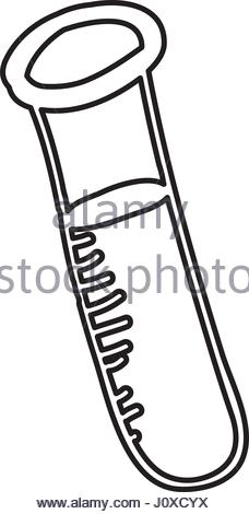 228x470 Monochrome Hand Drawn Silhouette Of Test Tube Stock Vector Art