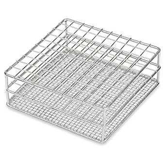 342x342 Stainless Steel Test Tube Rack, 1213mm, 100 Place, Wire