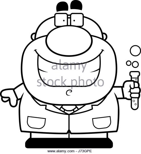 495x540 Cartoon Science Experiment Black And White Stock Photos Amp Images