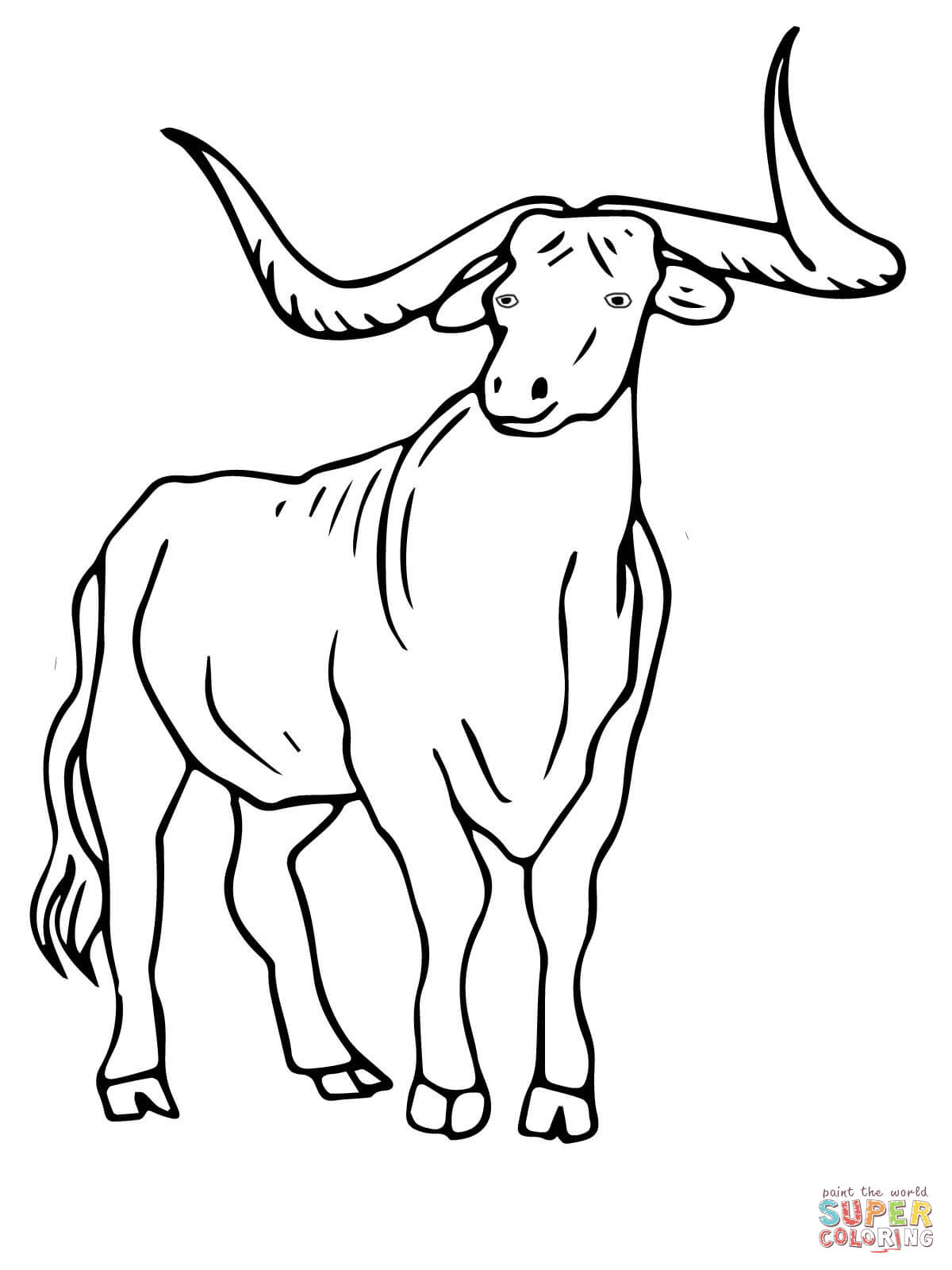1200x1600 Texas Longhorn Coloring Page Free Printable Coloring Pages