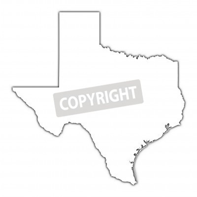 400x400 Texas Map Outline Clipart