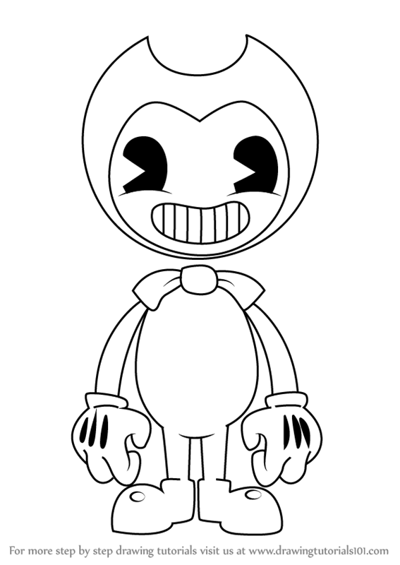 567x800 Learn How To Draw Bendy From Bendy The Ink Machine (Bendy