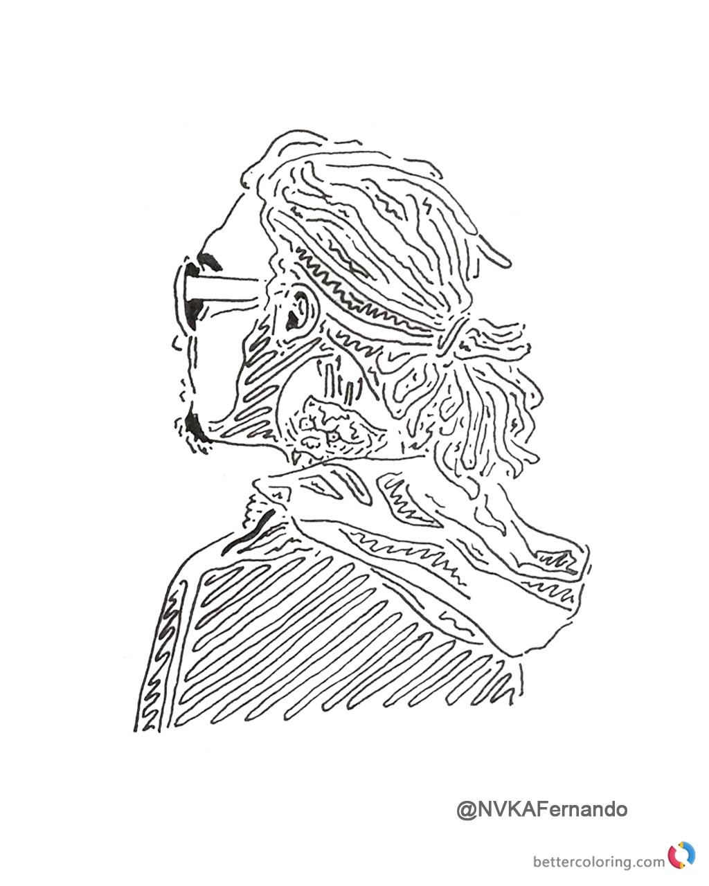 1024x1280 Lil Pump Coloring Pages Fan Drawing