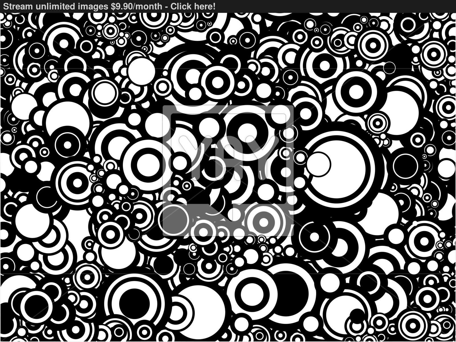 1600x1201 Black And White Circles Background Pattern Texture Vector
