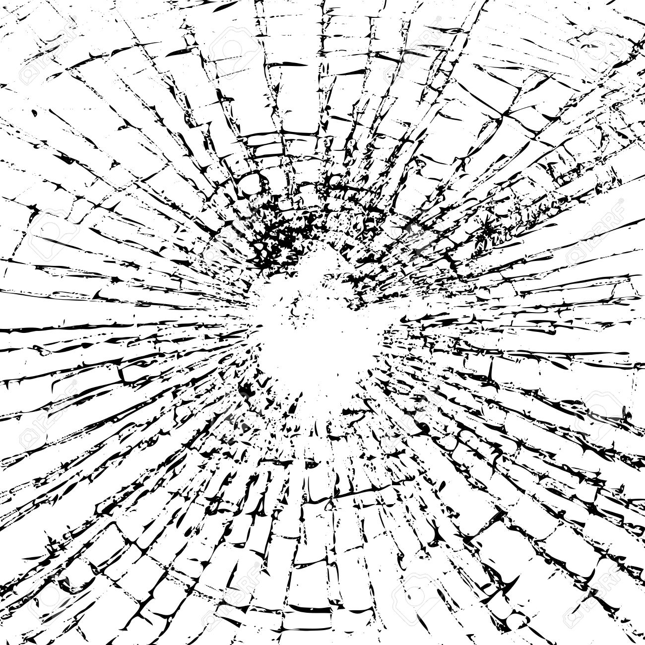 1300x1300 Broken Glass Grunge Texture White And Black. Sketch Abstract