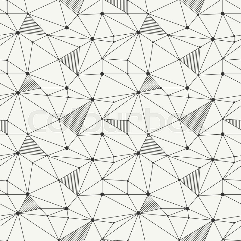 800x800 Geometric Line Hipster Seamless Pattern With Triangle, Circles