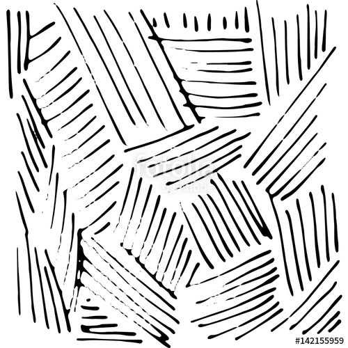 500x500 Vector Hand Drawn Ink Texture With Stripe And Lines. Stock Image