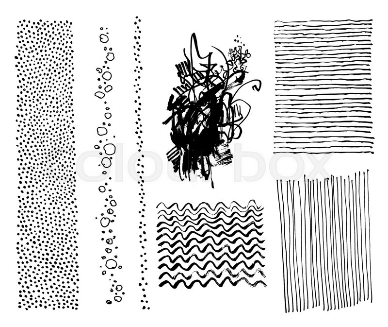 800x673 Set Of Hand Drawing Marker Hipster Trendy Textures And Brushes