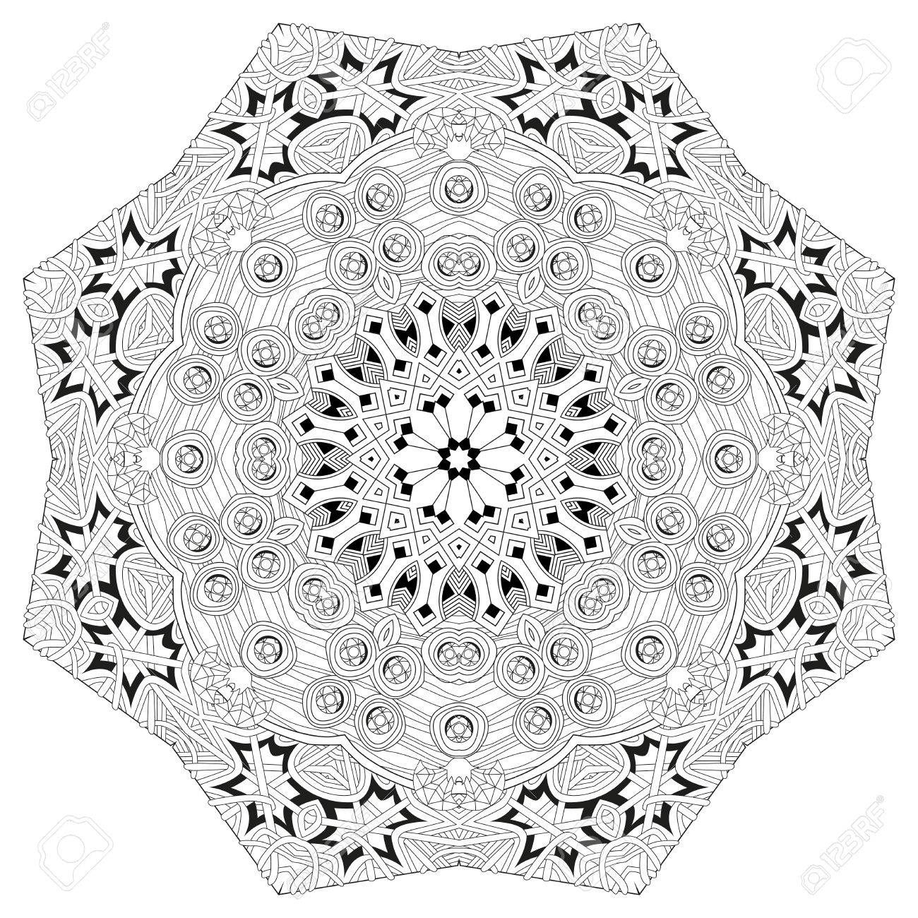 1300x1300 Vector Adult Coloring Book Textures. Hand Painted Art Design