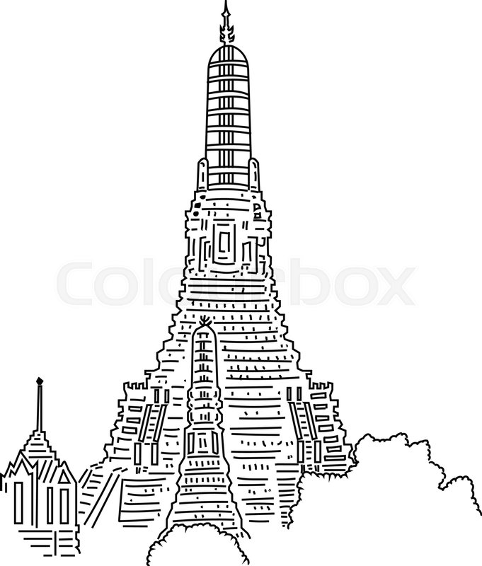 681x800 Vector Illustration Of Thailand Place Stock Vector Colourbox