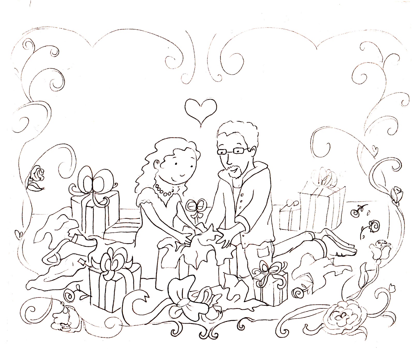 1600x1349 Heather Soodak Illustration Wedding Thank You Cards