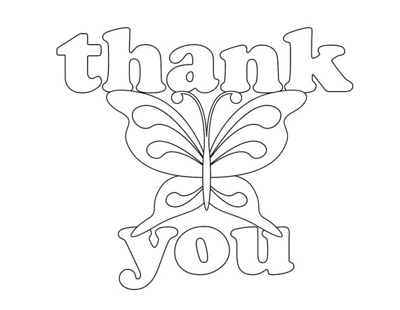 570x442 Thank You Cards Coloring Pages