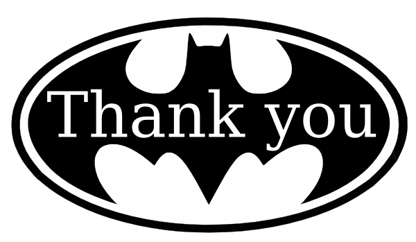 600x349 Thank You Batman 2 Clip Art