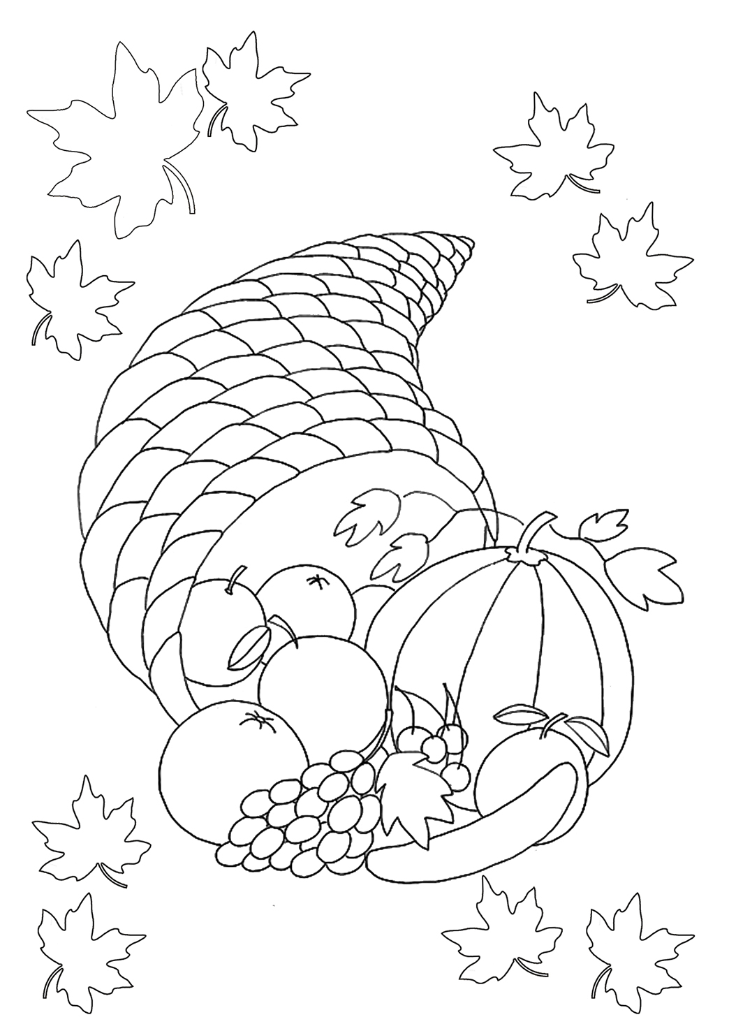 1044x1476 Thanksgiving Coloring Pages