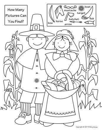 346x448 Thanksgiving Activity Coloring Pages Hidden Pictures, Picture