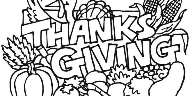 660x330 Thanksgiving Coloring Pages Drawing Thanksgiving Blessings