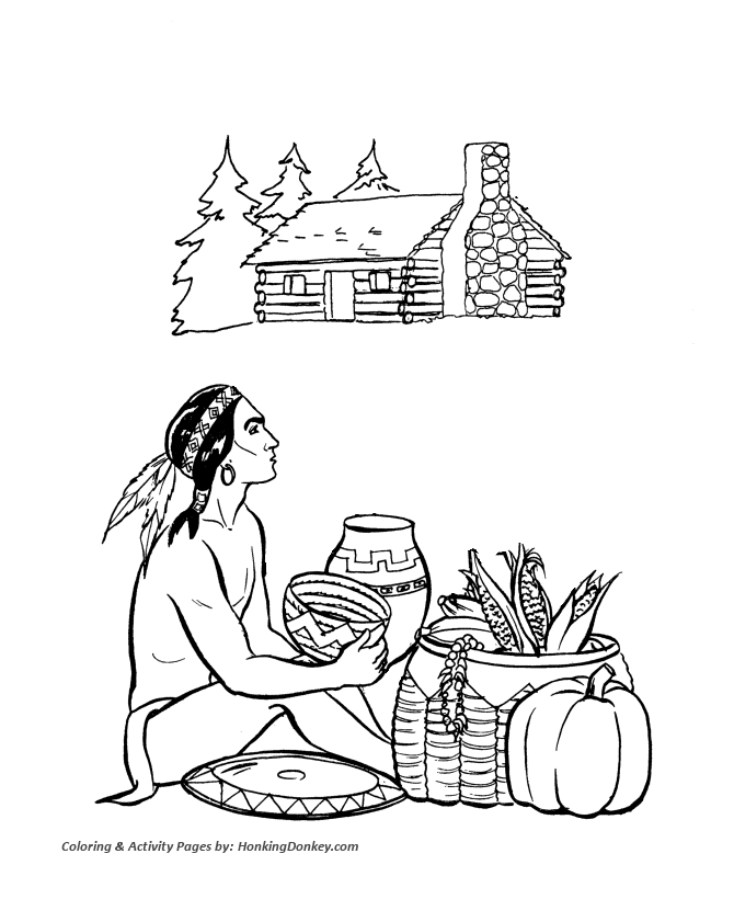 670x820 Thanksgiving Coloring Page