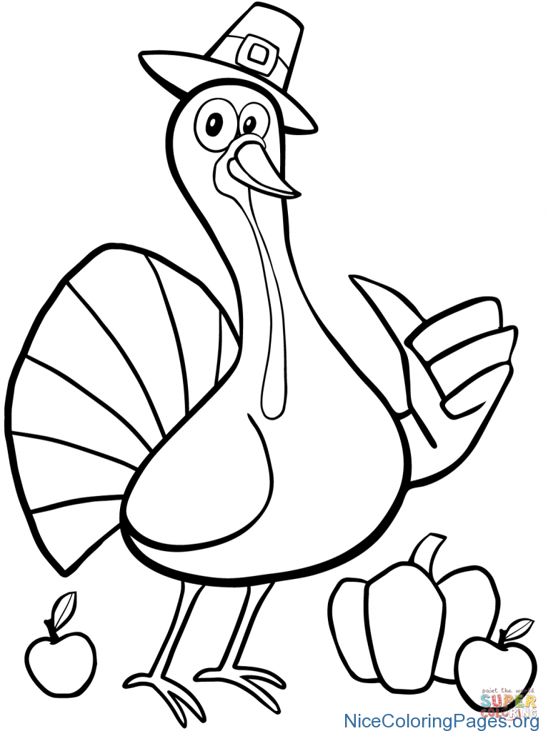 767x1024 How To Draw Turkey For Thanksgiving