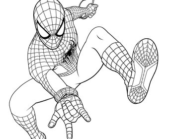 340x280 Spider Man 2 Coloring Pages