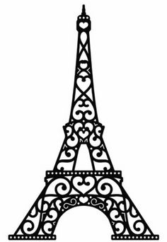 236x342 Drawn Eiffel Tower Printable