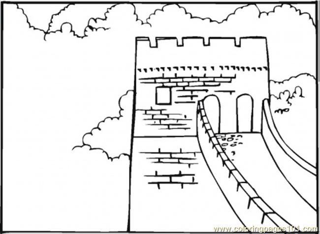 650x476 Great Wall Of China Coloring Pages