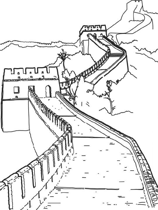 540x720 Coloring Page World Wonders
