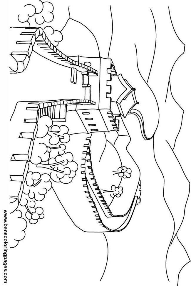 650x972 Great Wall Of China Colouring Pages Arc Art China
