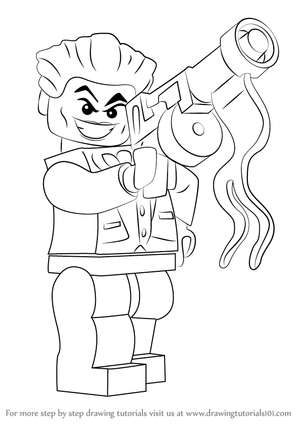 598x844 Learn How To Draw Lego The Joker (Lego) Step By Step Drawing