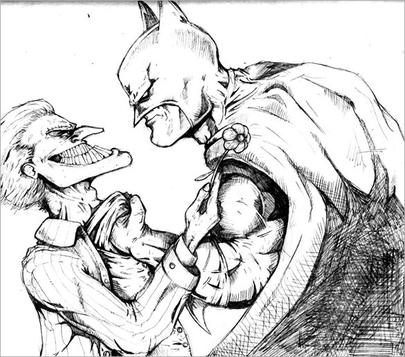 The Joker Comic Drawing