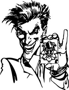 230x300 Batman Joker Card Dc Comics Decal Wall Car Window Laptop Vinyl