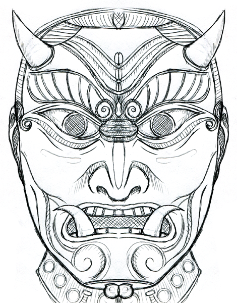 470x600 Samuraii Mask By Mshydeplz