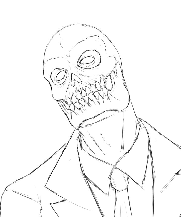 720x864 Black Mask Sketch By Contentialchampion