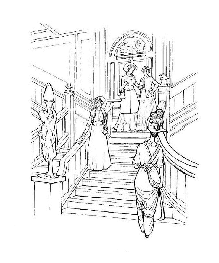 749x897 Titanic Coloring Pages