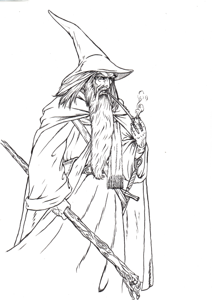 707x1000 Best Drawings Of A Wizard This Is The Grey Pilgrim As He Appears