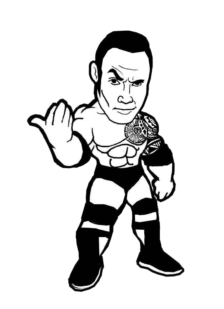 762x1048 The Rock Cartoon Png By Undertaker02