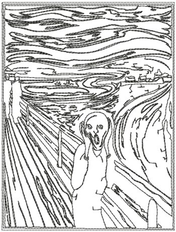 The Scream Drawing at GetDrawings | Free download