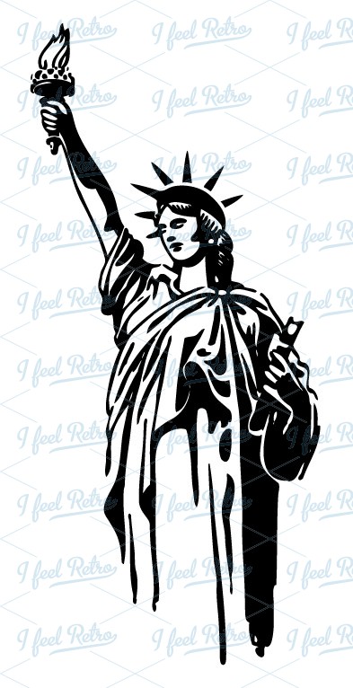 393x766 Statue Of Liberty Clipart Drawing