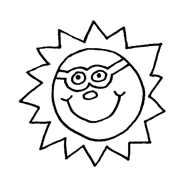 600x600 Coloring Pages Stars Sun Moon Drawing