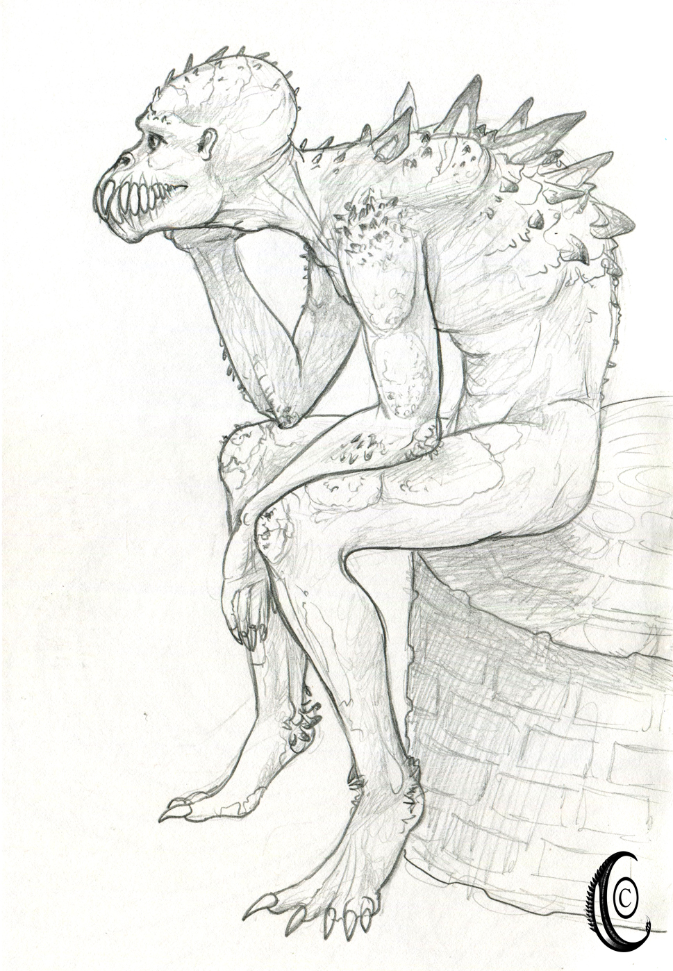 969x1398 The Thinker Imaginarymonsters