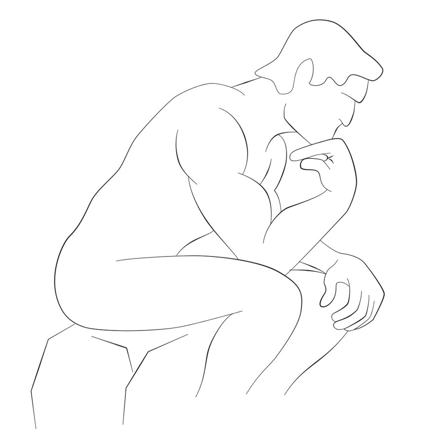 900x900 The Thinker By Thirdlegreviews