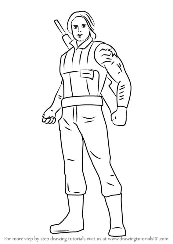 567x800 Learn How To Draw Winter Soldier From Captain America Civil War