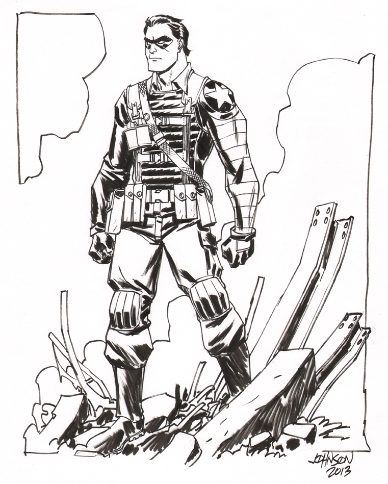 761x949 The Winter Soldier By Dave Johnson, In Brian Keohan's For Sale