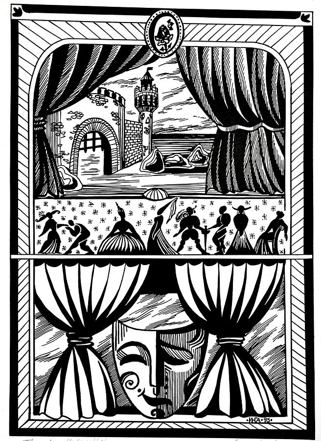 656x900 Theater Drawing By Inga Vereshchagina