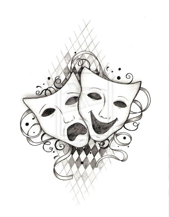564x723 Theater Mask Tattoo Meaning Elaxsir