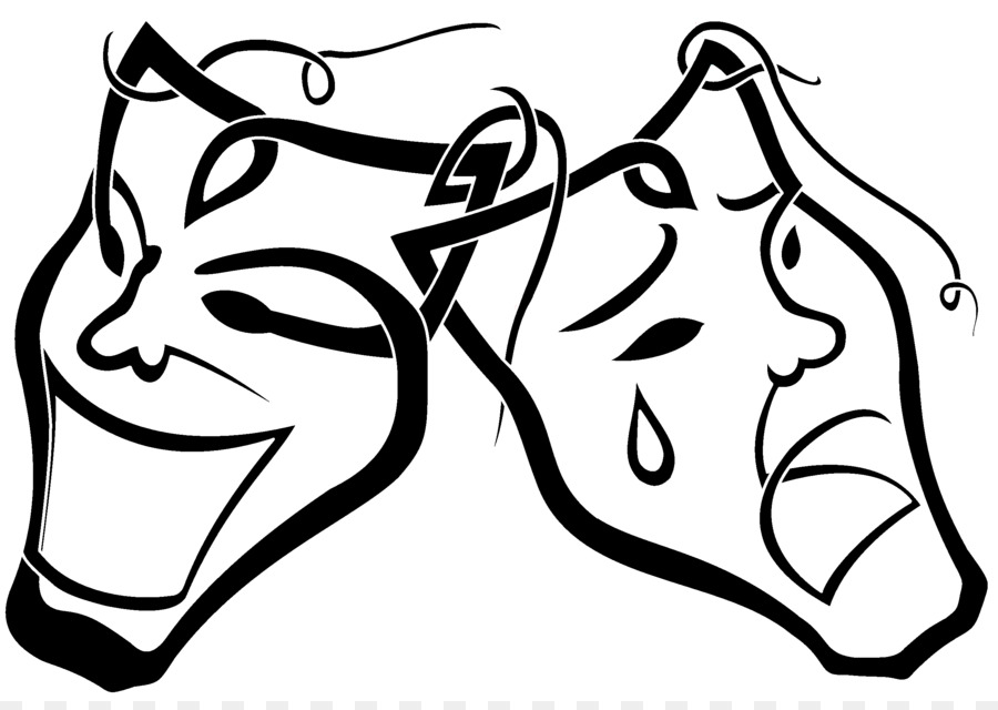 900x640 Theatre Mask Drawing Drama Clip Art